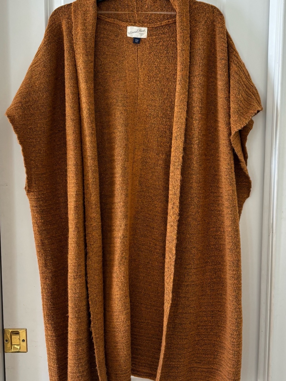 Universal Thread Open-Front Rust/Brown Knit Cardigan - Picture 2 of 6